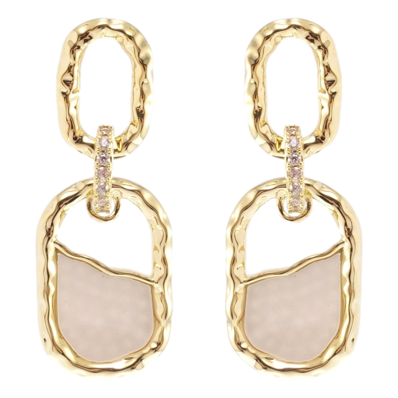 Сережки Xuping QQMM Позолота 14K пусети Підвіски з перламутровими вставками фото №15