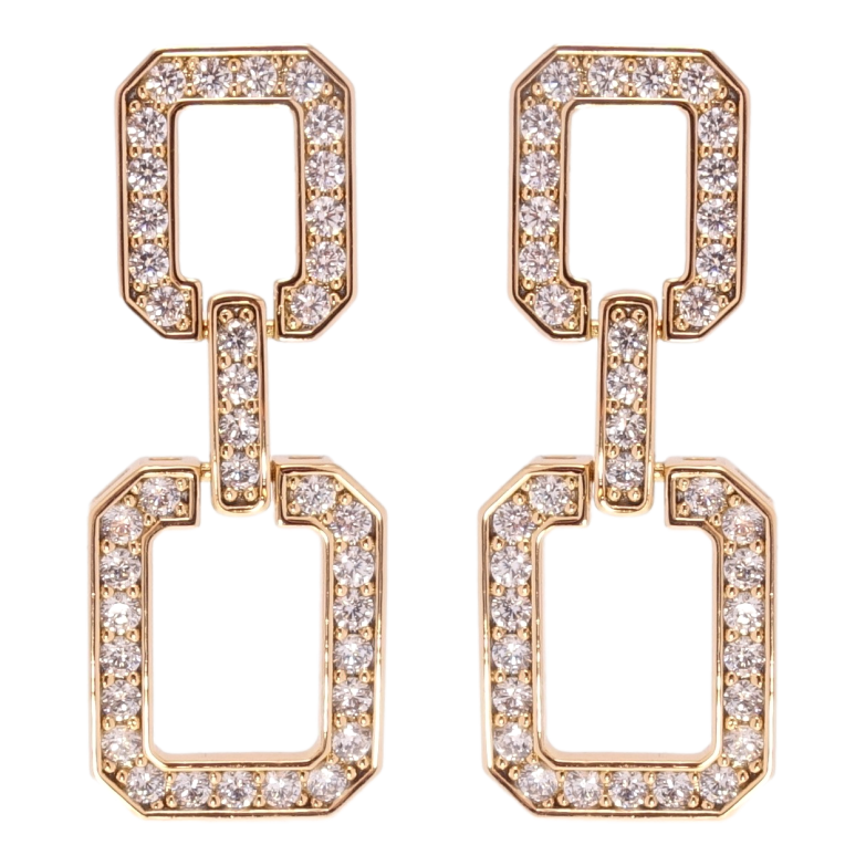 Серьги Xuping QQMM Позолота 18K пусеты Подвески инкрустация цирконием фото №3