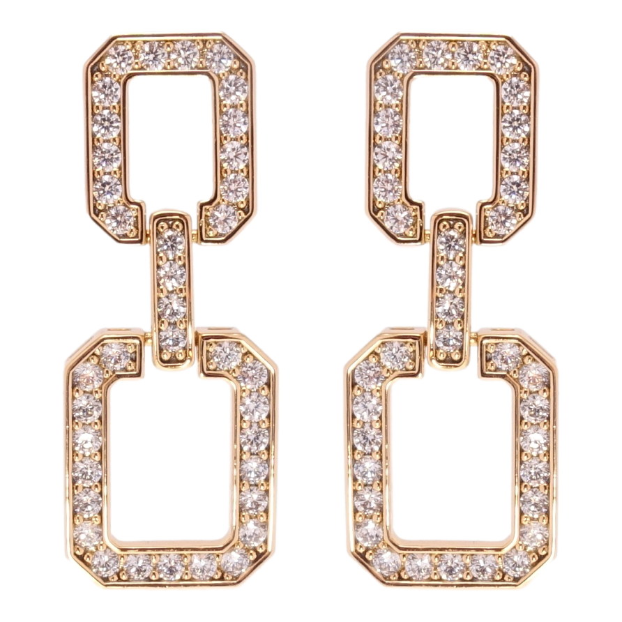 Серьги Xuping QQMM Позолота 18K пусеты Подвески инкрустация цирконием фото №1