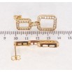 Серьги Xuping QQMM Позолота 18K пусеты Подвески инкрустация цирконием фото №2