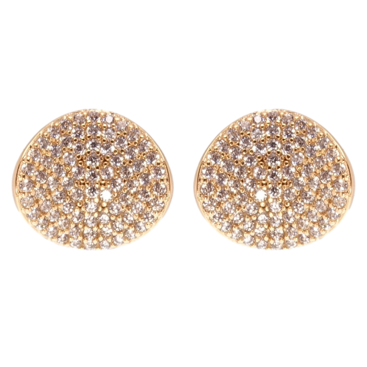 Серьги Xuping QQMM Позолота 18K пусеты Инкрустация цирконием фото №9