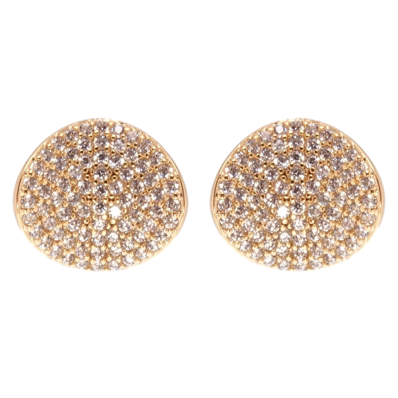 Сережки Xuping QQMM Позолота 18K пусети Інкрустація цирконієм фото №1