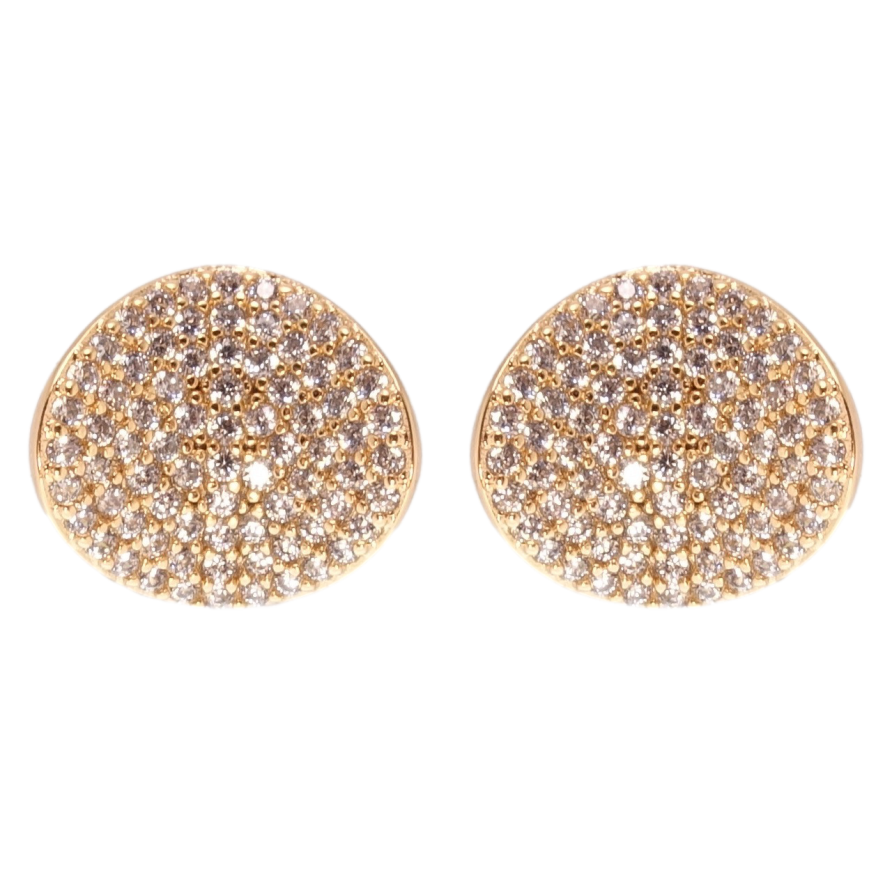 Сережки Xuping QQMM Позолота 18K пусети Інкрустація цирконієм фото №1