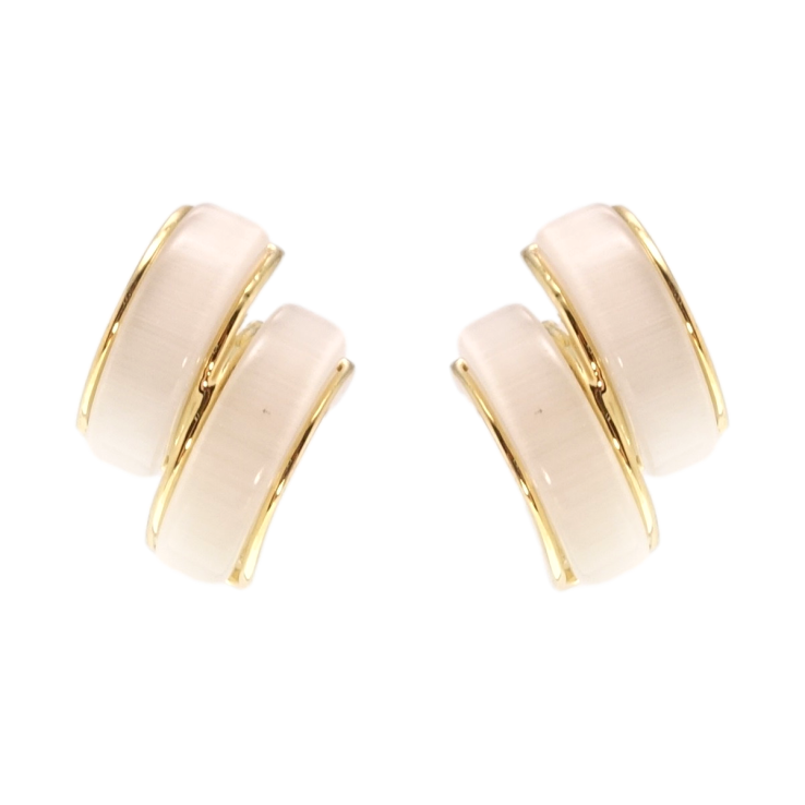 Серьги Xuping JEAN GOUJON Позолота 14K пусеты Перламутровые вставки фото №13