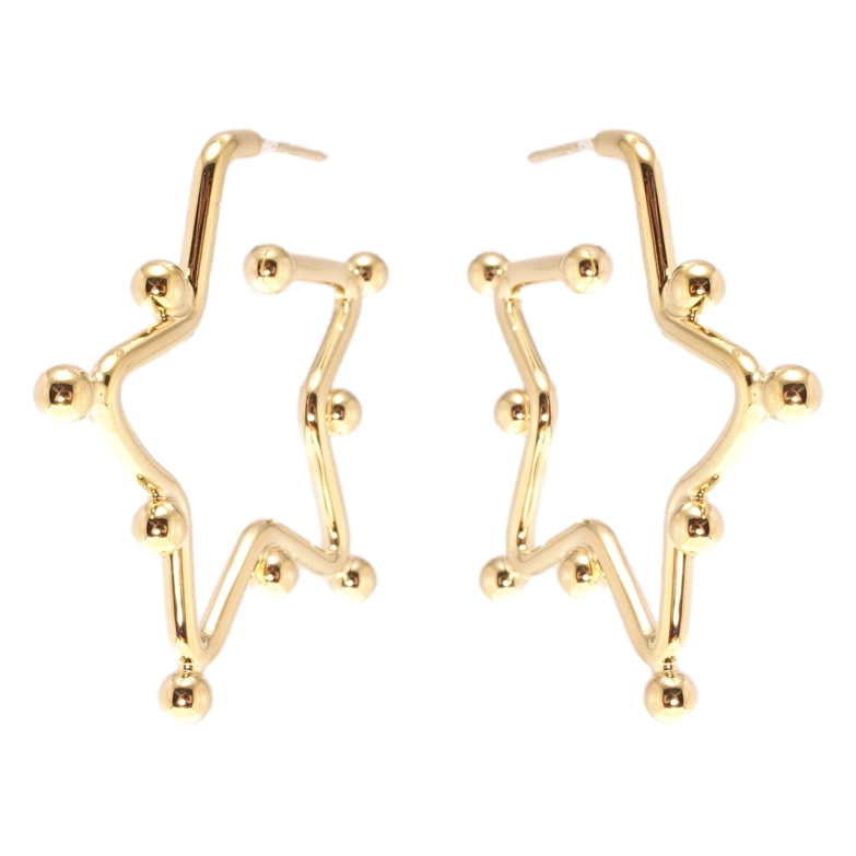 Сережки Xuping JEAN GOUJON Позолота 14K пусети Зірки фото №2