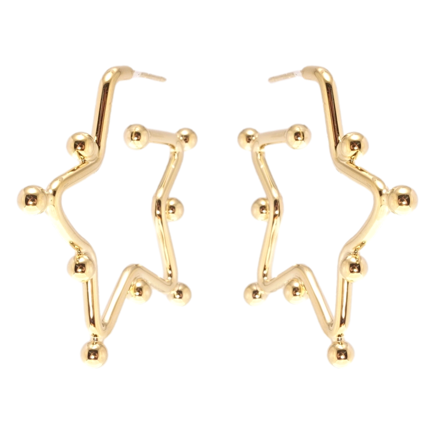 Сережки Xuping JEAN GOUJON Позолота 14K пусети Зірки фото №1