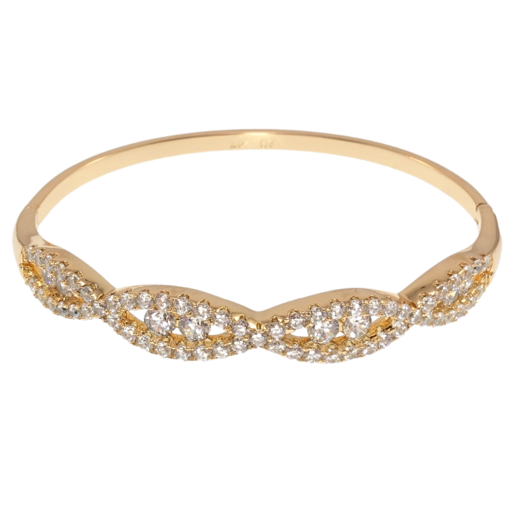 Браслети Xuping JEAN GOUJON Позолота 18K Інкрустація цирконієм ø 5,7см фото №16