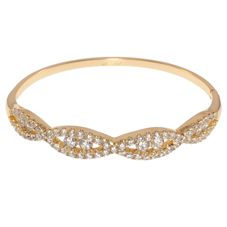 Браслет Xuping JEAN GOUJON Позолота 18K Инкрустация цирконием ø 5,7см фото №1