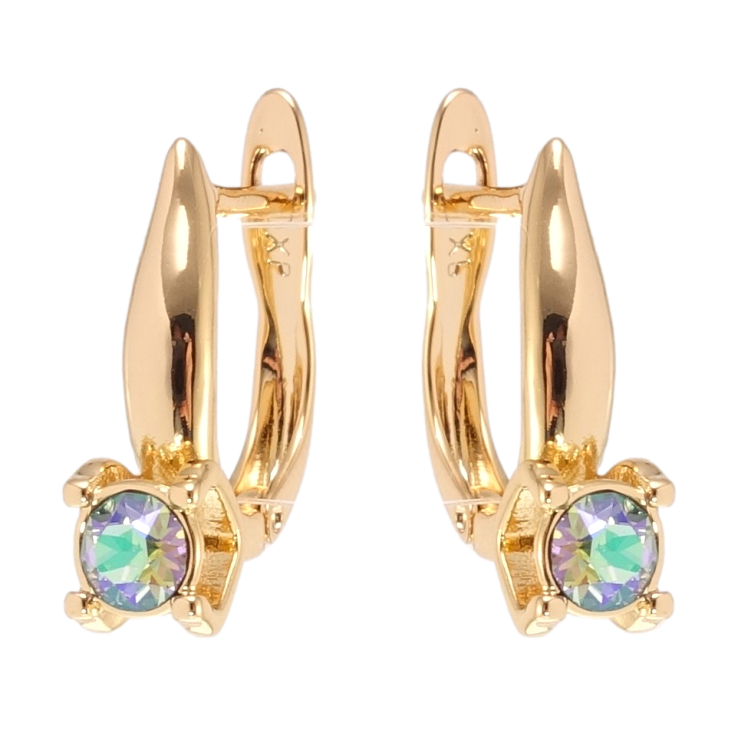 Сережки Xuping колір 18K з кристалами Swarovski англійський замок Кристали Vitrail Light фото №8 Сережки Xuping колір 18K з кристалами Swarovski англійський замок Кристали Vitrail Light фото №8