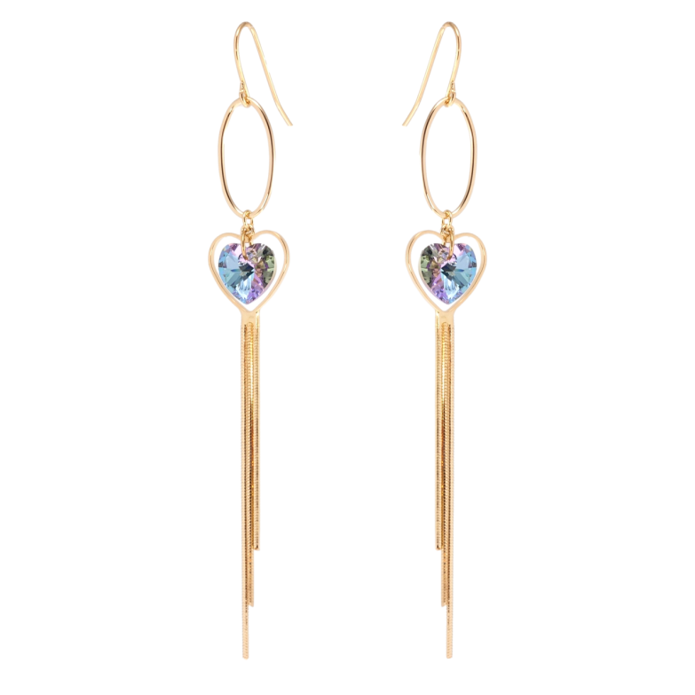 Серьги Xuping цвет 18K с кристаллами Swarovski французский замок Подвески с кристаллами Paradise Shine фото №2