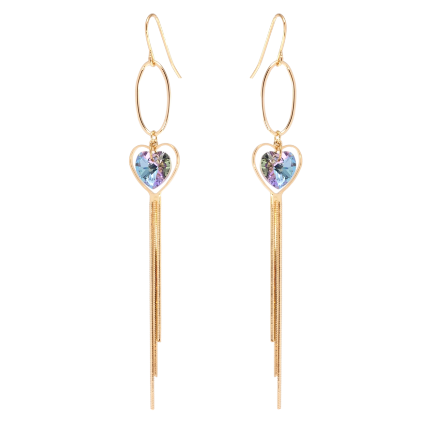 Сережки Xuping колір 18K з кристалами Swarovski французький замок Підвіски з кристалами Paradise Shine фото №1