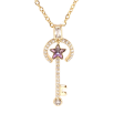 Кулон Xuping колір 18K з кр-ми Swarovski на ланцюжку "Ключик з кристалом Paradise Shine" довжина 40-45см х 1мм фото №2 Кулон Xuping колір 18K з кр-ми Swarovski на ланцюжку "Ключик з кристалом Paradise Shine" довжина 40-45см х 1мм фото №2