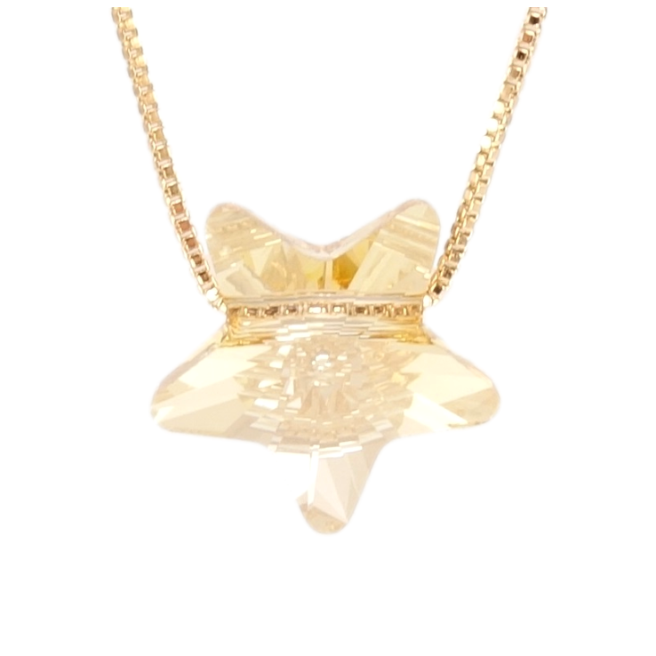 Кулон Xuping колір 18K з кр-ми Swarovski на ланцюжку Кристальна зірка Golden Shadow довжина 40-45см х 1мм фото №25
