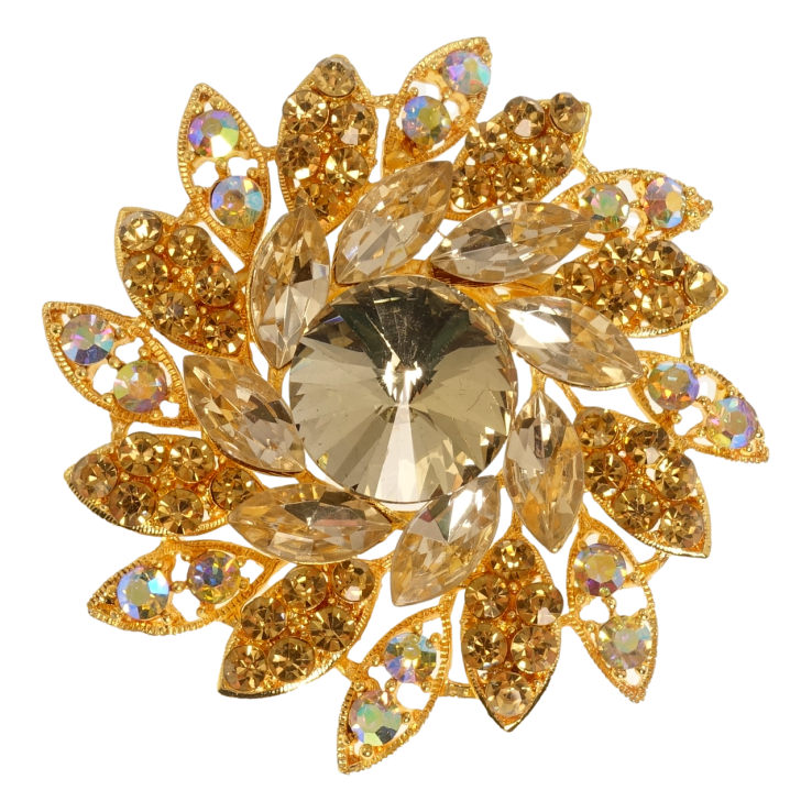 Брошка Золотиста Квітка фото №12