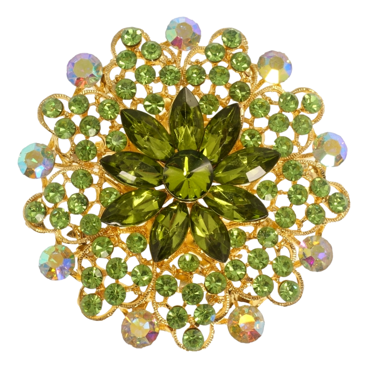 Брошь Зелёный Цветок фото №2