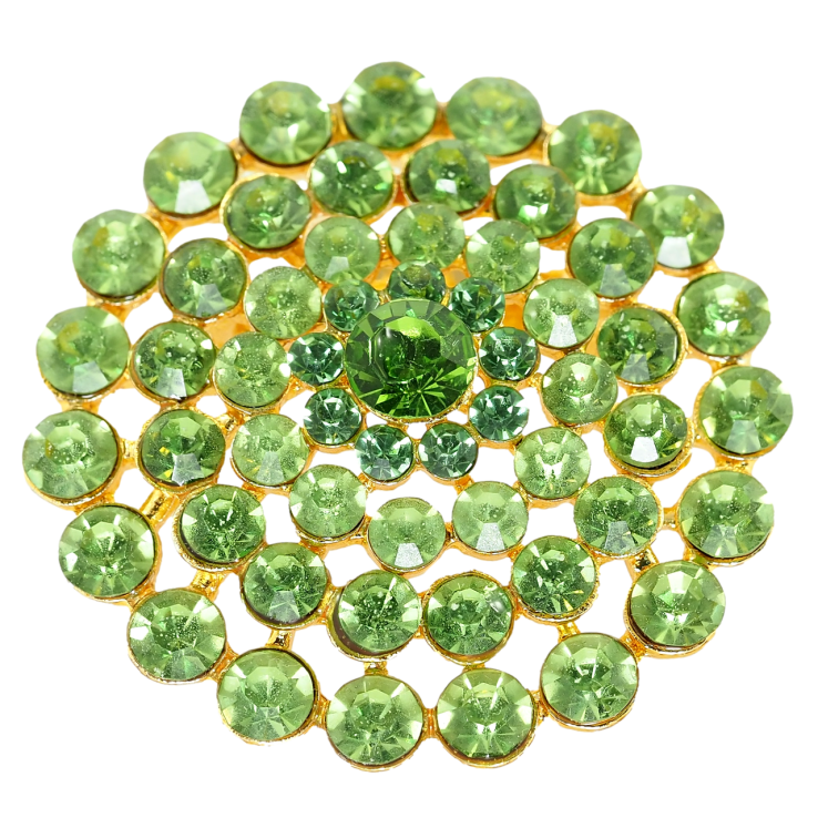 Брошка Квітка із зелених страз фото №11 Брошка Квітка із зелених страз фото №11