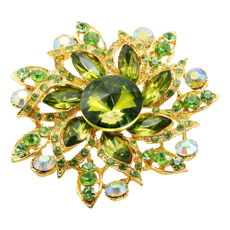 Брошка Зелена Квітка фото №13