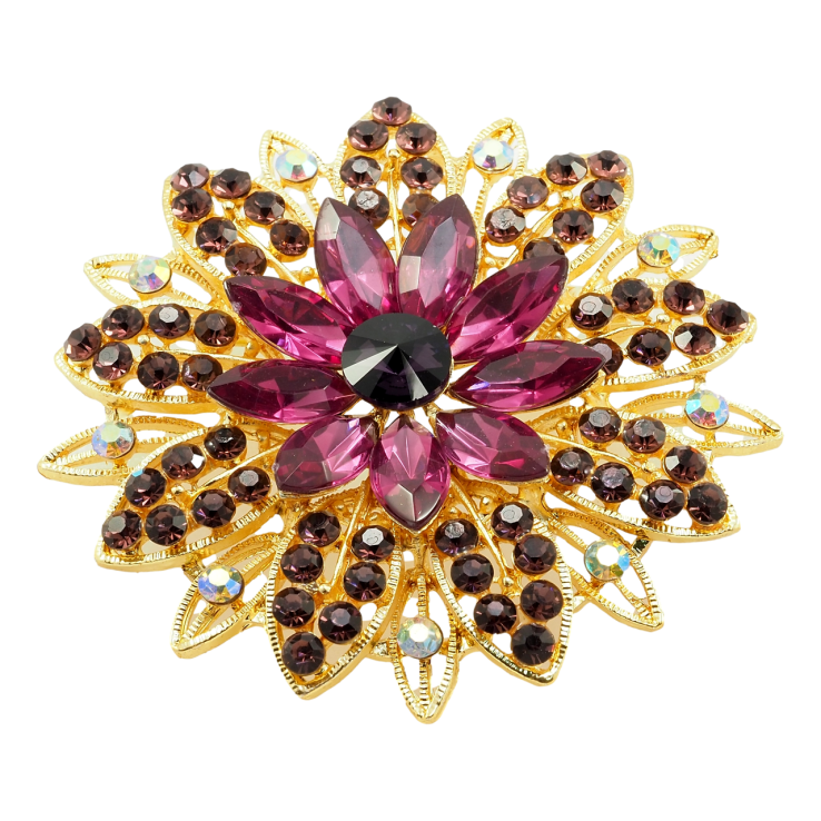 Брошь Фиолетовый Цветок фото №19