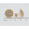 Сережки Xuping Позолота 18K пусети Квіточки з цирконієм фото №2