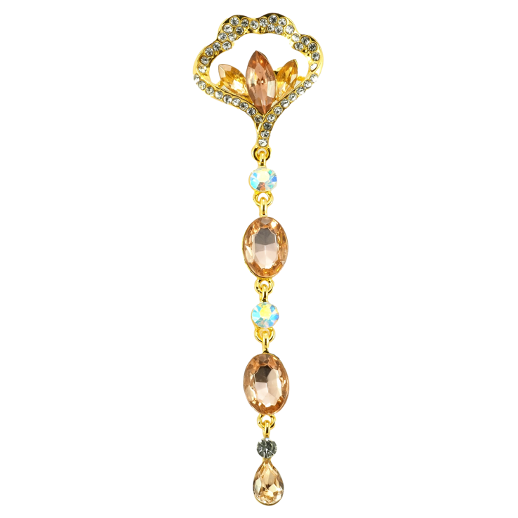 Брошь Коричневый Цветок фото №23