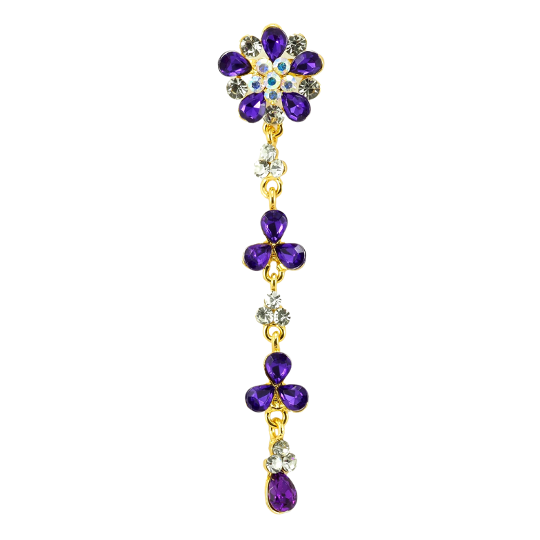 Брошка Фіолетові Квіточки фото №1