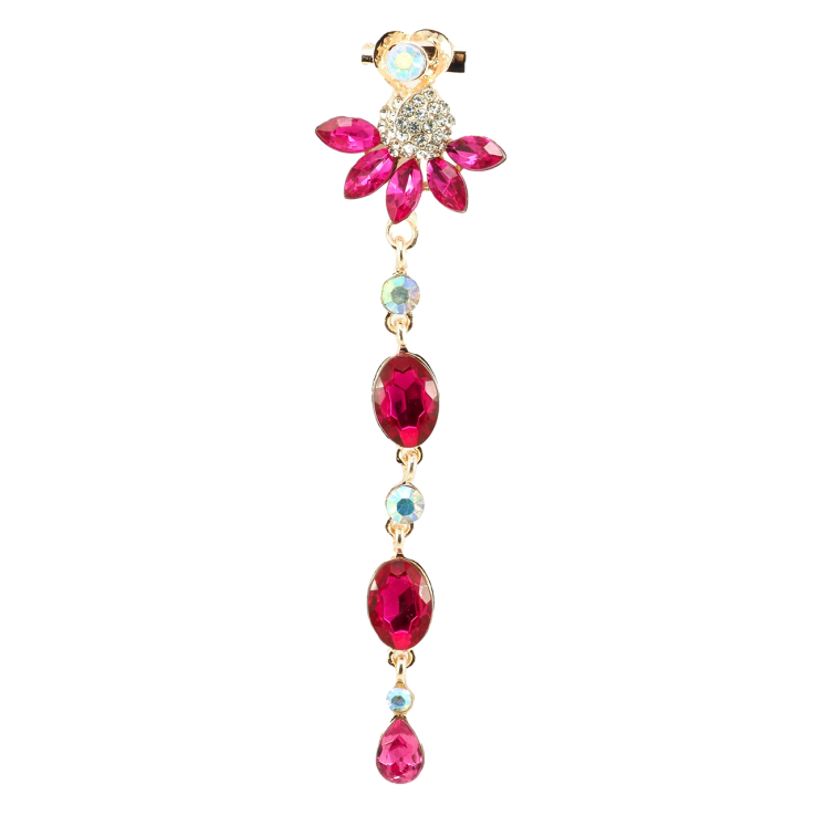 Брошь Сердечко с розовыми стразами фото №21