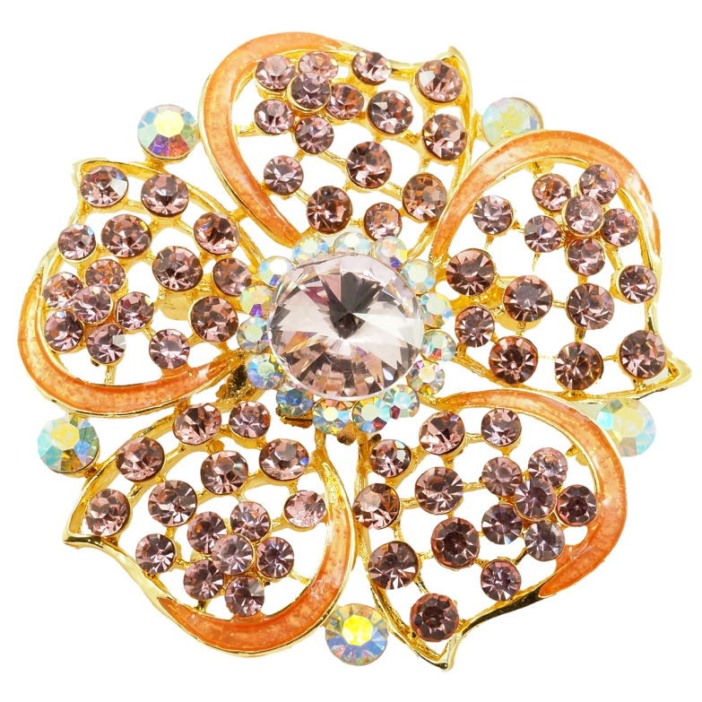 Брошь Розовый цветок фото №1