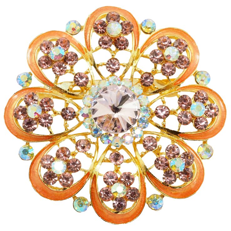 Брошь Розовый цветок фото №23