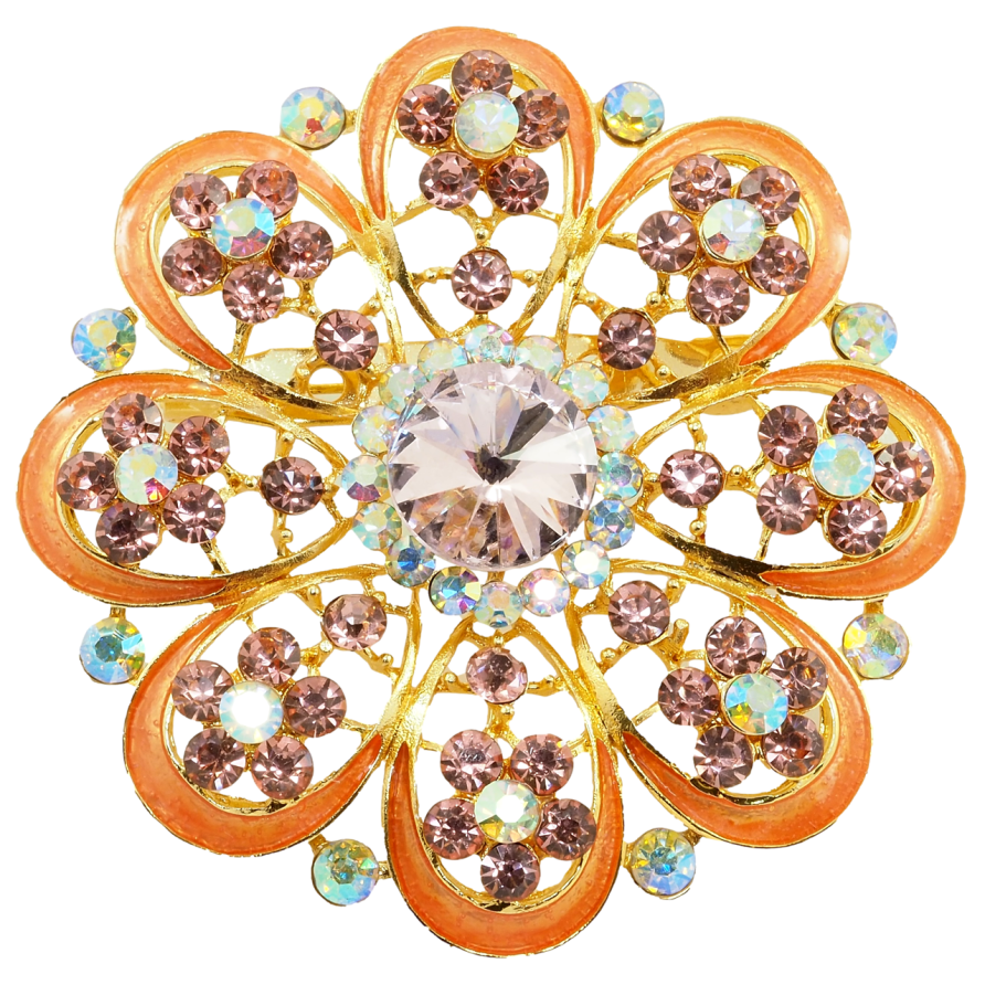 Брошь Розовый цветок фото №1