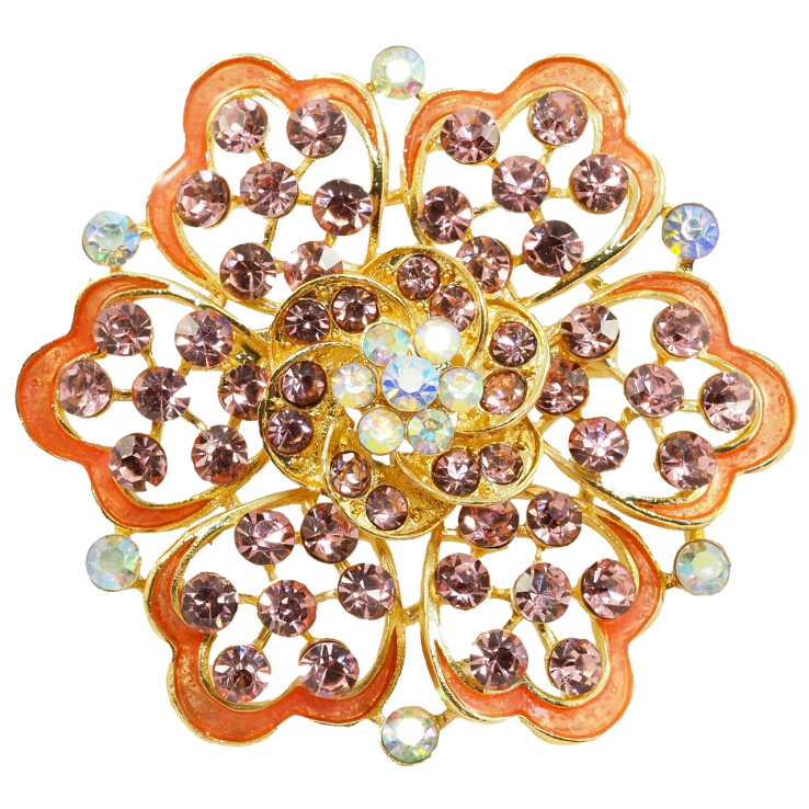 Брошь Розовый цветок фото №24