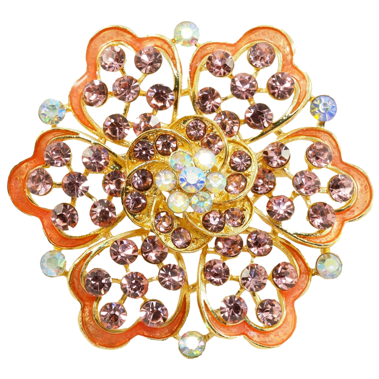 Брошь Розовый цветок фото №1