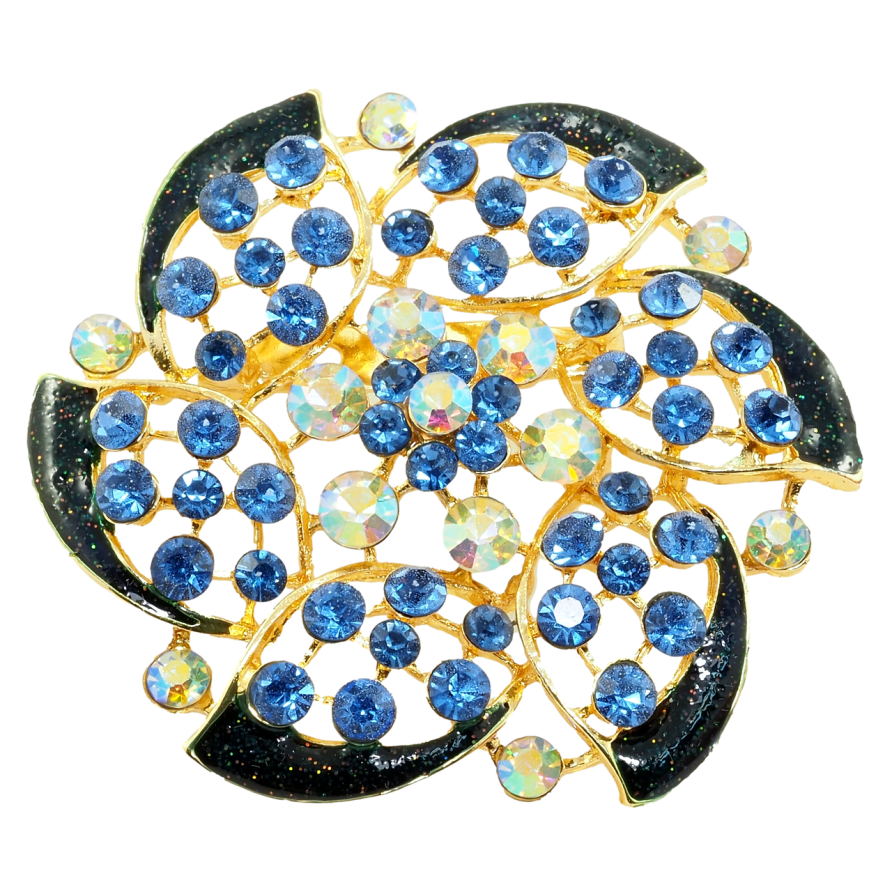 Брошь Синий цветок фото №1