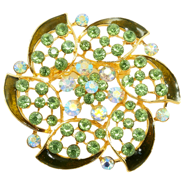 Брошка Зелена квітка фото №16