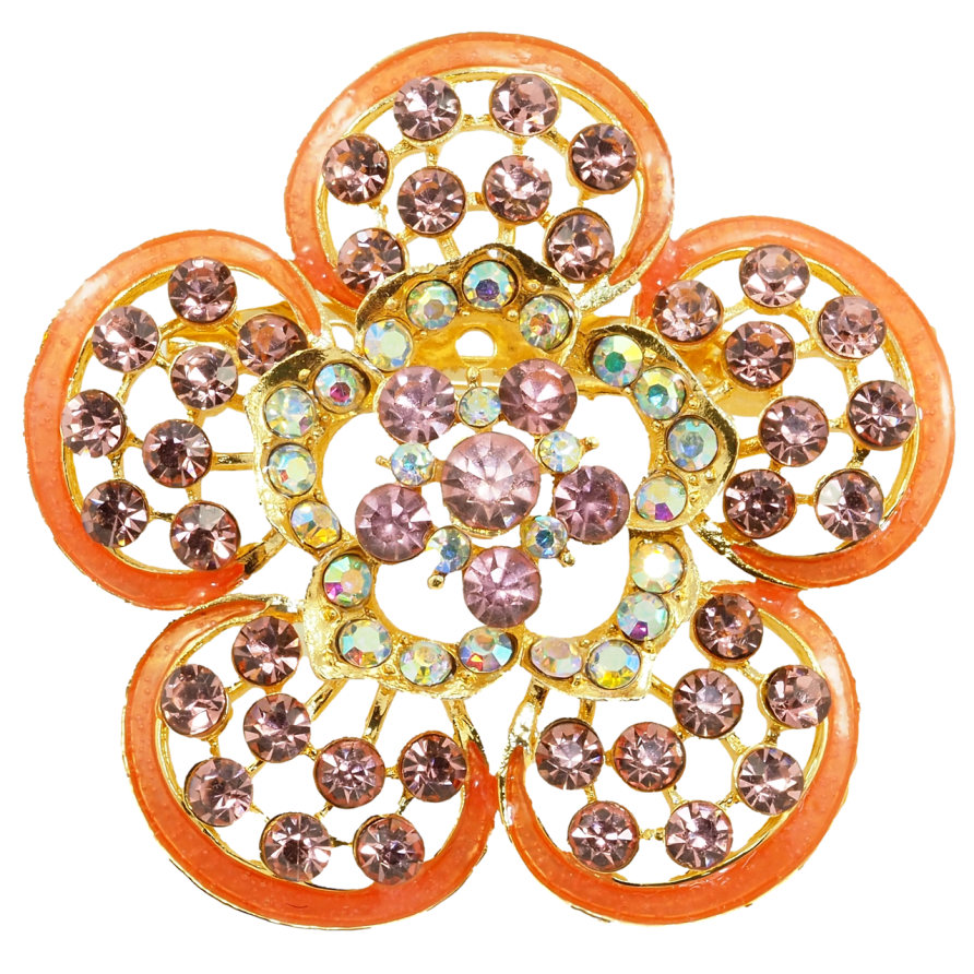 Брошь Розовый цветок фото №1