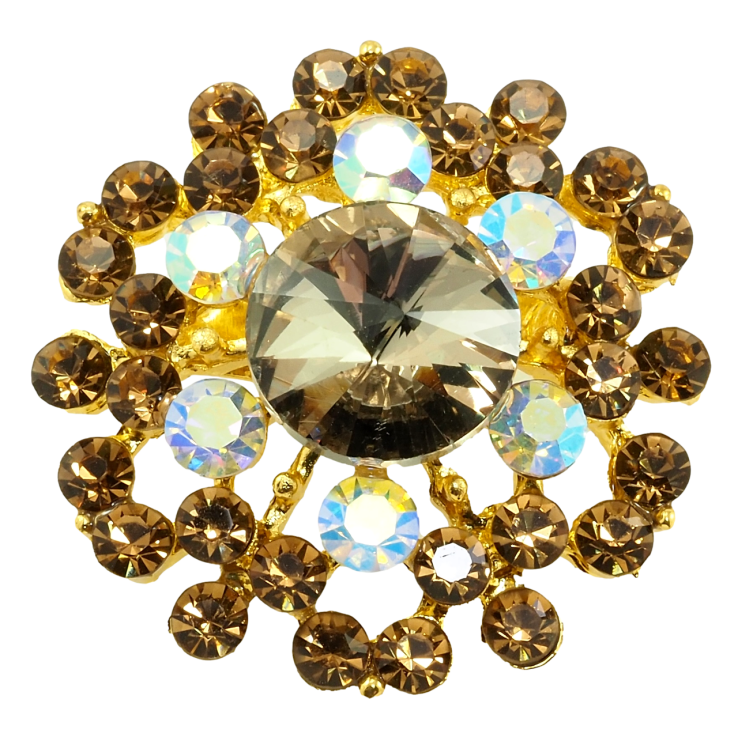 Брошь Коричневый Цветок фото №19