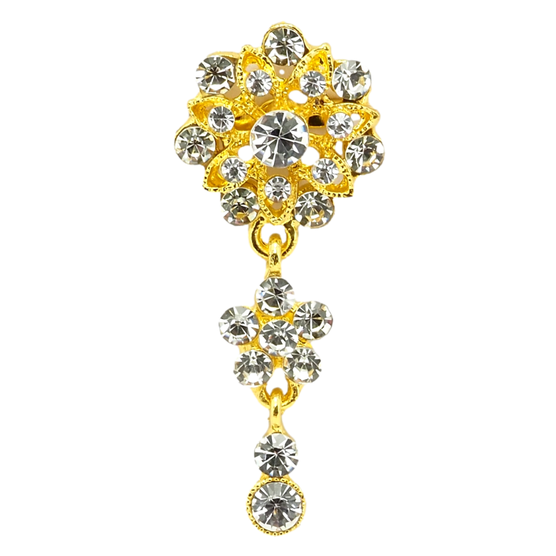 Брошка Кристальні квіточки фото №1