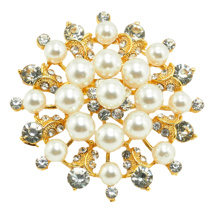 Брошка Перлина квітка фото №2