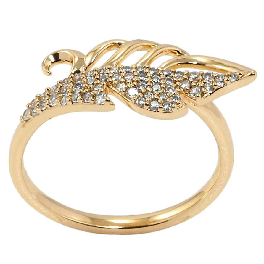 Каблучка Xuping Позолота 18K Перо фото №1