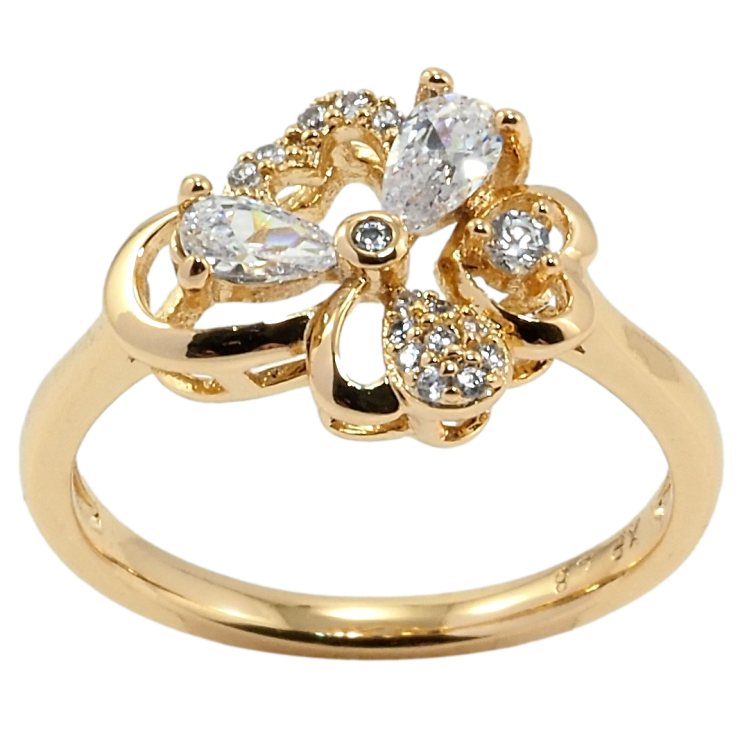 Каблучка Xuping Позолота 18K Декоративна квітка фото №25