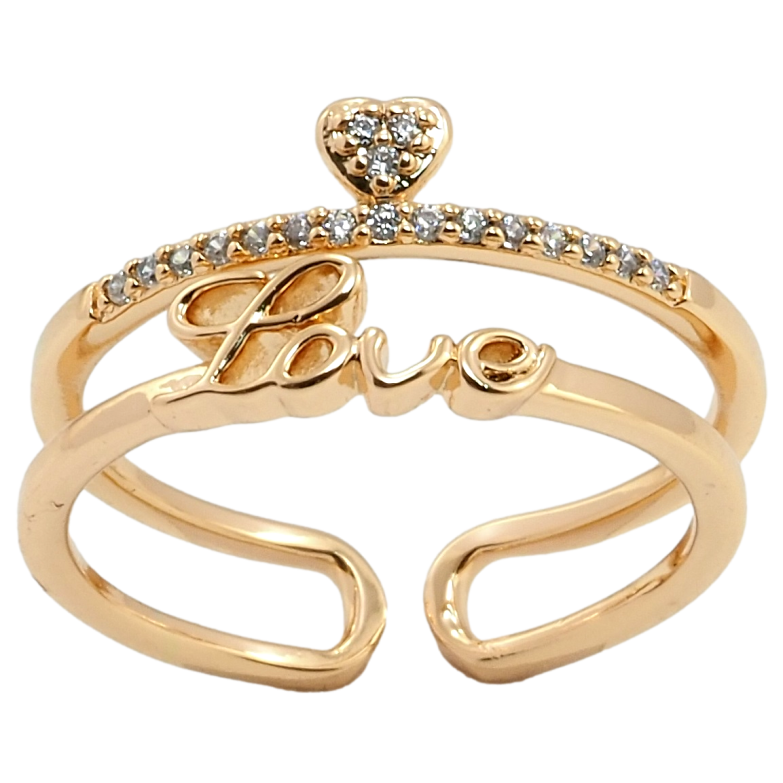 Каблучка Xuping Позолота 18K Кохання фото №6 Каблучка Xuping Позолота 18K Кохання фото №6