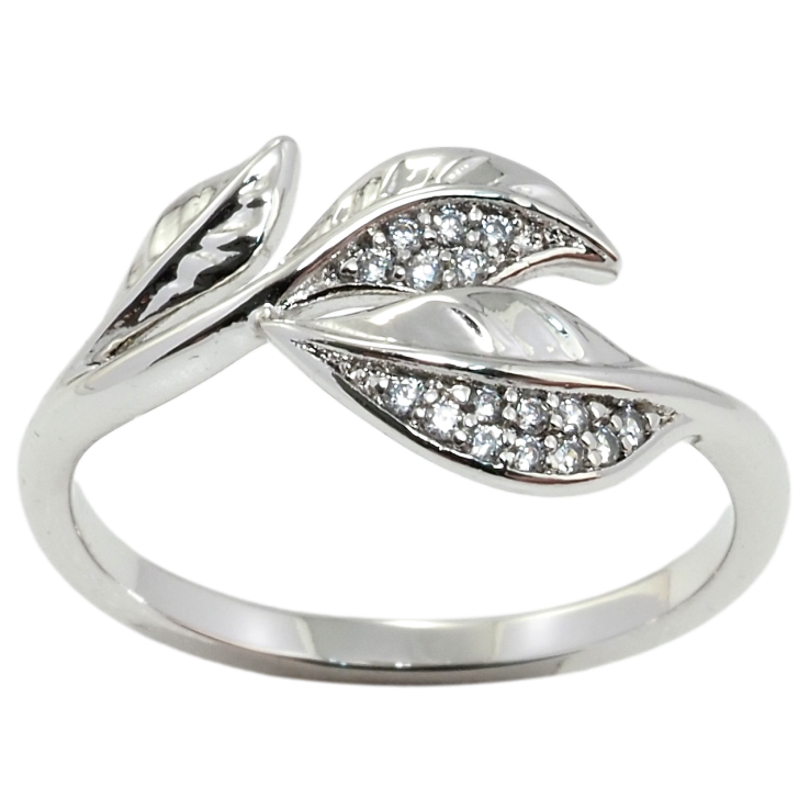 Каблучка Xuping Родій Гілочка з цирконієм фото №6 Каблучка Xuping Родій Гілочка з цирконієм фото №6