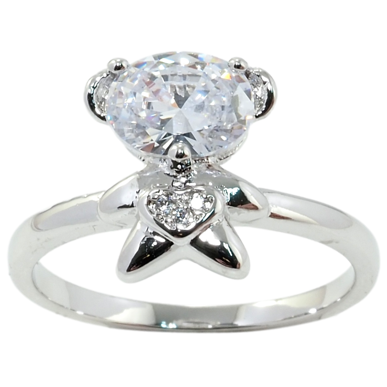 Каблучка Xuping Родій Ведмедик з фіанітом фото №1