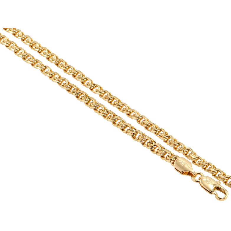 Ланцюжок Xuping Позолота 18K Плетіння Бісмарк довжина 50см х 5мм фото №1
