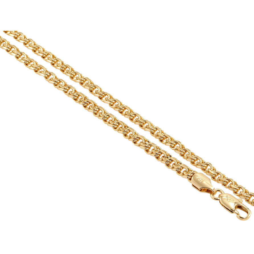 Ланцюжок Xuping Позолота 18K Плетіння Бісмарк довжина 50см х 5мм фото №1