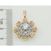 Кулон Xuping Позолота 18K + Родий Декоративный цветок с цирконием для цепочки до 5мм фото №2
