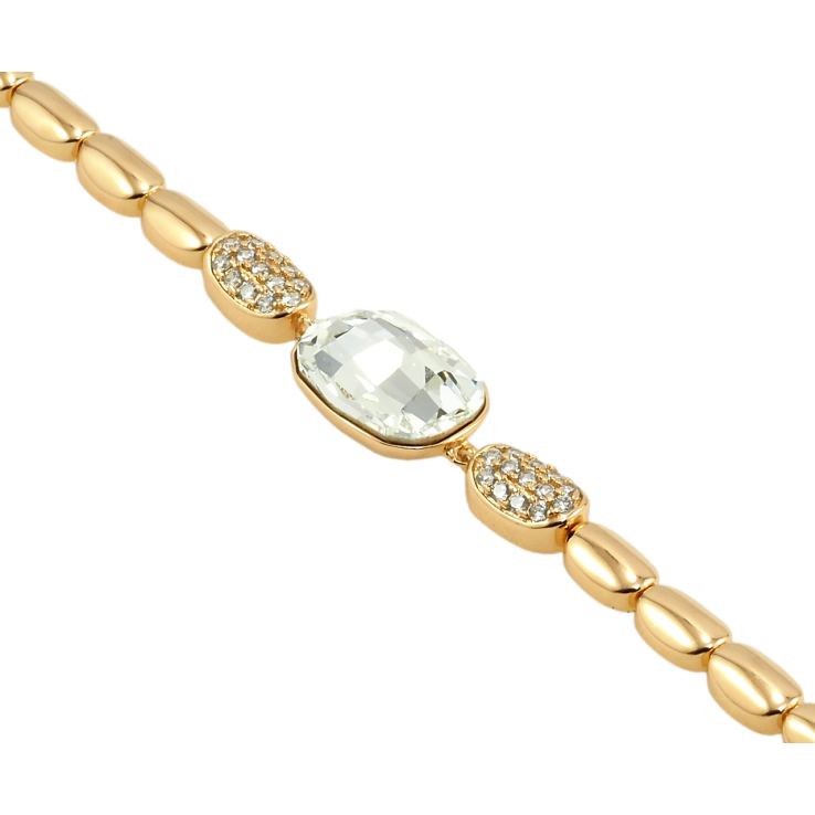 Браслет Xuping цвет 18K с кристаллами Swarovski Кристалл Clear доп. замок на два размера 17,19см х 5мм фото №20