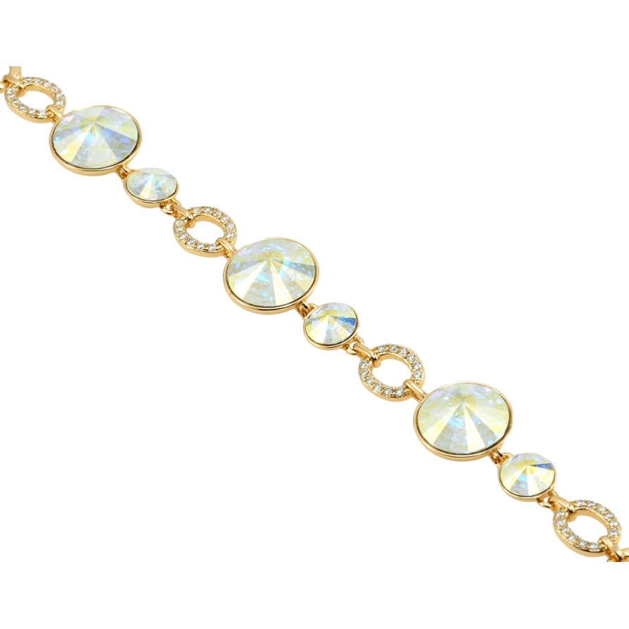 Браслет Xuping цвет 18K с кр-ми Swarovski Кристаллы АВ длина 16см х 7-8мм фото №1