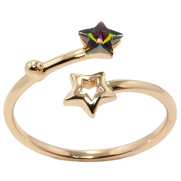 Каблучка Xuping колір 18K з кр-ми Swarovski Зірки з кристалом Vitrail Medium фото №13 Каблучка Xuping колір 18K з кр-ми Swarovski Зірки з кристалом Vitrail Medium фото №13