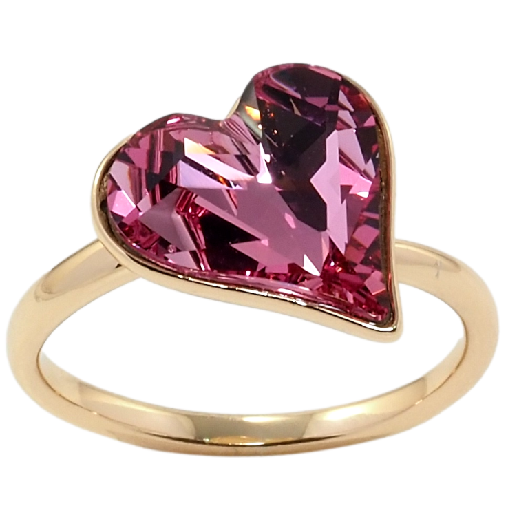 Каблучка Xuping колір 18K з кр-ми Swarovski Кристальне серце Rose фото №19 Каблучка Xuping колір 18K з кр-ми Swarovski Кристальне серце Rose фото №19