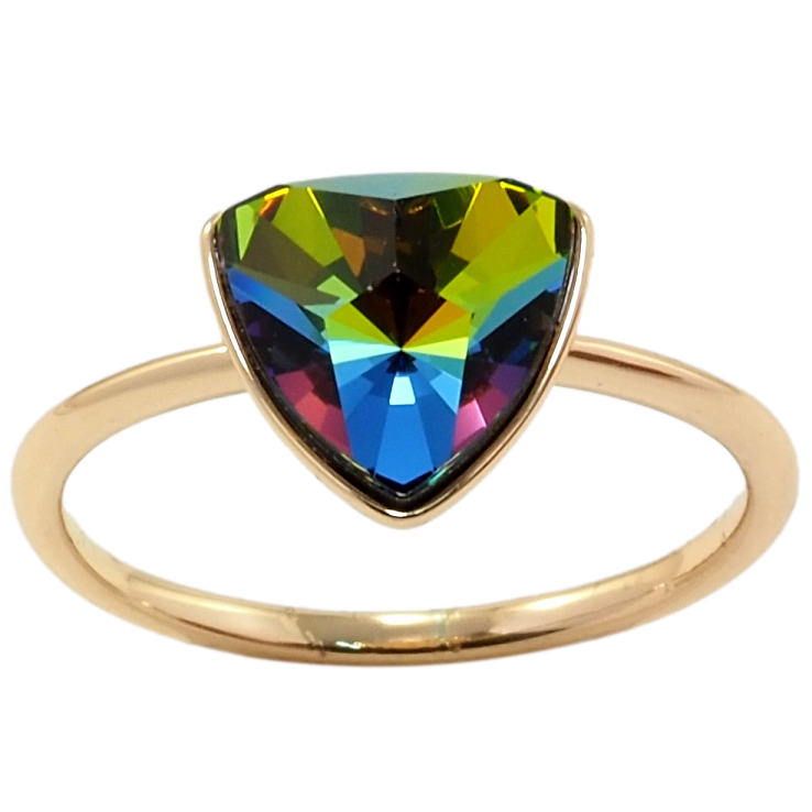 Каблучка Xuping колір 18K з кр-ми Swarovski Кристал Vitrail Medium фото №4 Каблучка Xuping колір 18K з кр-ми Swarovski Кристал Vitrail Medium фото №4